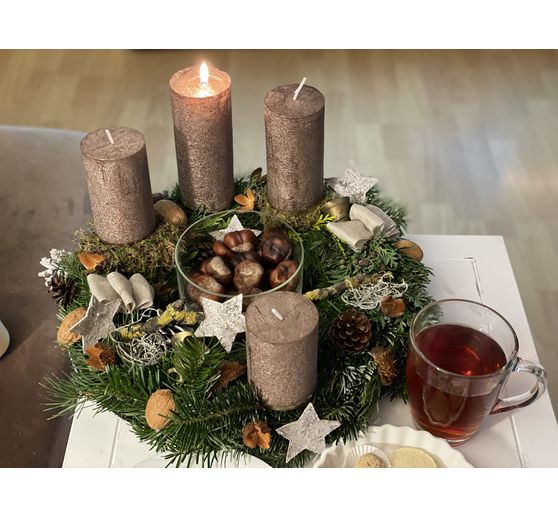 327_Gabi34_Adventskranz &bdquo;Wald-Weihnacht&ldquo;