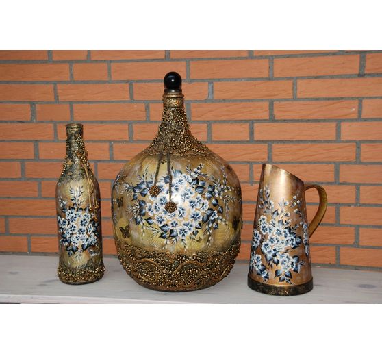 73_helenasbastelstube_Dekorative Malerei in Gold, Schwarz, Wei&szlig;