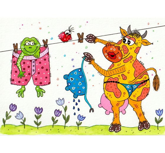 180_Dodo_Aquarellbild - Waschtag