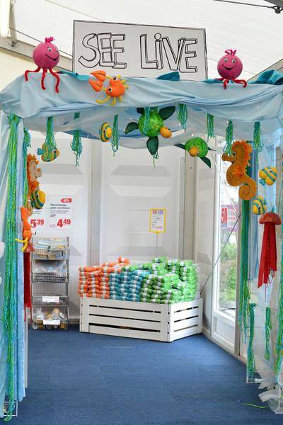 Fische Eingang Hausmesse Frühjahr 2014 Messe von VBS Hobby Service in Verden, Frühjahr 2014