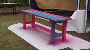 Bank.edding2 Tipps für das richtige lackieren: Edding permanent Sprühlack