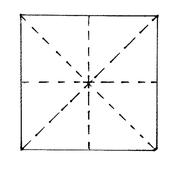 Anleitung Origami Schmetterling Schmetterling falten Schritt 1