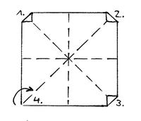 Anleitung Origami Schmetterling Schritt2 Schmetterling falten Schritt 2