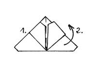 Anleitung Origami Schmetterling Schritt5 Schmetterling falten Schritt 5