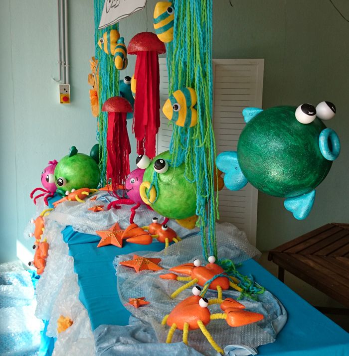 Basteln a la frutti di mare: Das lebensgro&szlig;e Aquarium!