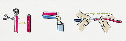 Anleitung f&uuml;r Paracord Armband Schritt 1