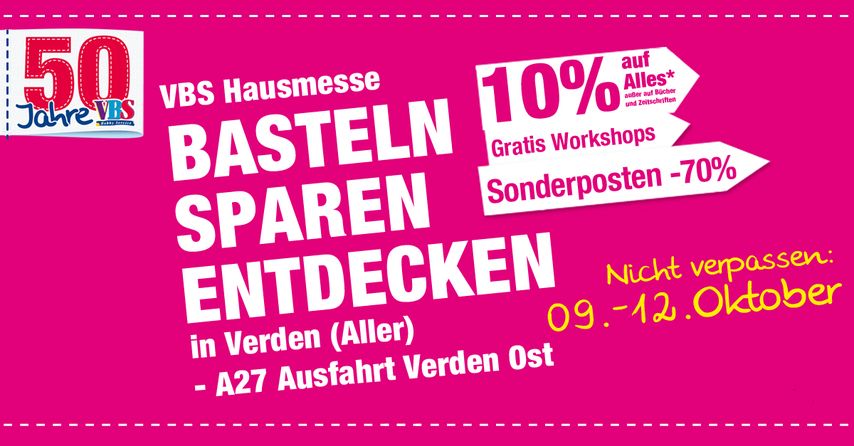 Herein ins kreative Mekka &ndash; Workshops, Aktionen und Angebote auf der VBS Hausmesse