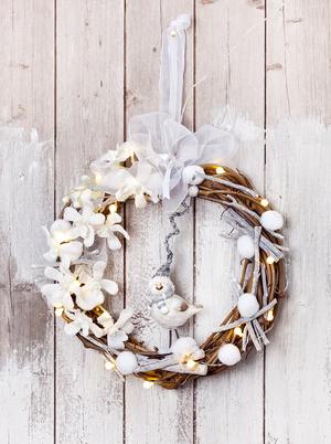 Weihnachten in wei&szlig; Dekoideen