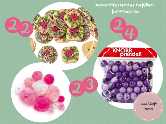 Adventskalender f&uuml;llen f&uuml;r Bastler und Kreative