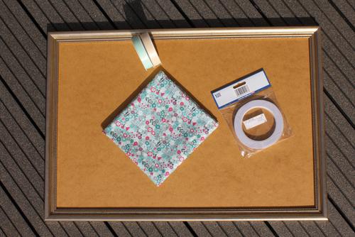 Memoboard aus Bilderahmen selbstgemacht Material Memoboard selber machen