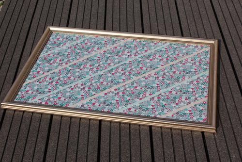 Memoboard aus Bilderrahmen selbstgemacht Schritt 12 Memoboard selber machen Anleitung Schritt 12