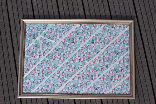 Memoboard aus Bilderrahmen selbstgemacht Schritt 13 Memoboard selber machen Anleitung Schritt 13