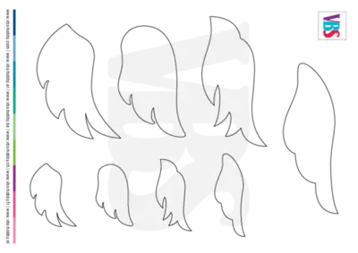 Federn: Vorlage zum ausdrucken