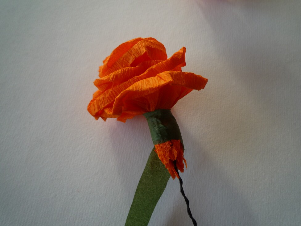 Papierblumen basteln