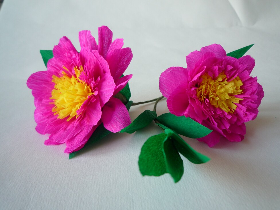 Papierblumen basteln