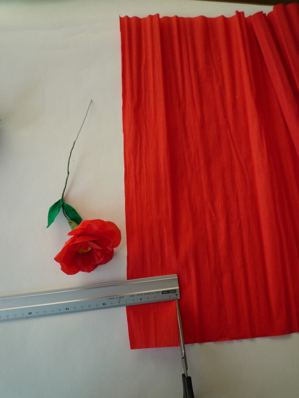 Papierblumen basteln