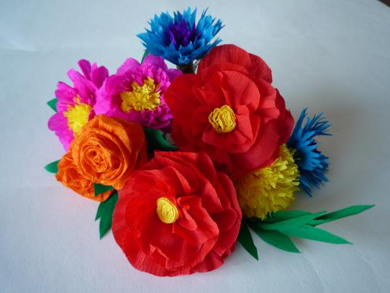 Papierblumen basteln