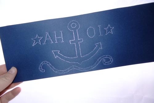 Prickellaterne Ahoi Tischlaterne basteln