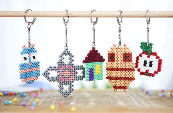 Bügelperlen Schlüsselanhänger Hamaperlen Schlüsselanhänger