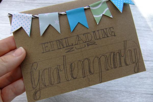 Hand lettering Tutorial2 - Karte mit Skizze
