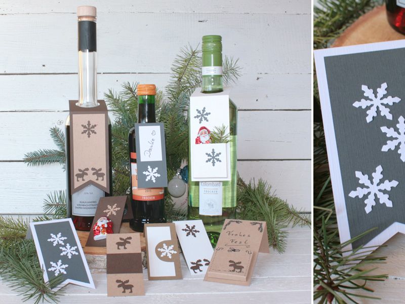 Flaschenanh&auml;nger - Anleitung mit Vorlage