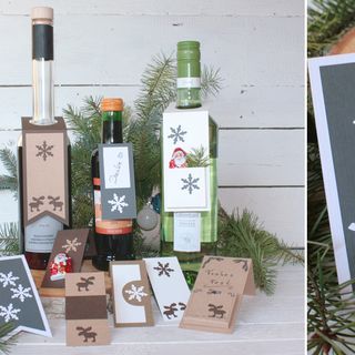 Flaschenanhänger diy - Fertig