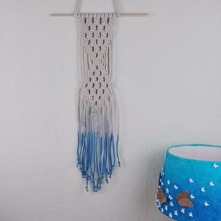 Makramee-Wandbehang fertig