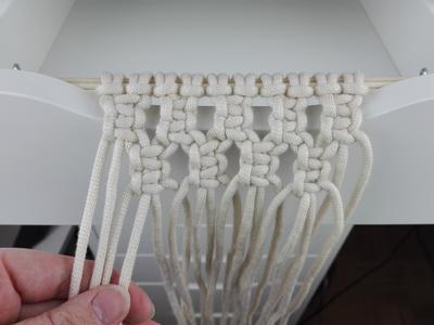 Makramee Knoten 13 Makramee-Wandbehang Knüpfen 13