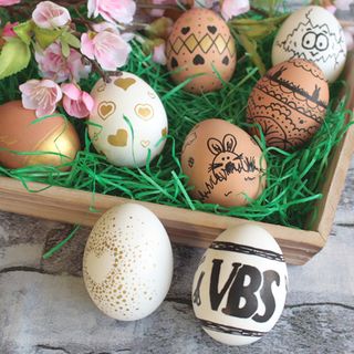 Ostereier einfach selber bemalen