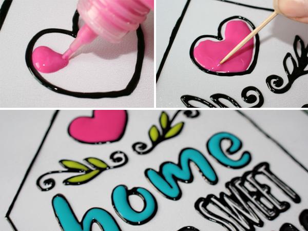 Window Color: Ausmalen Ausmalen der Flächen