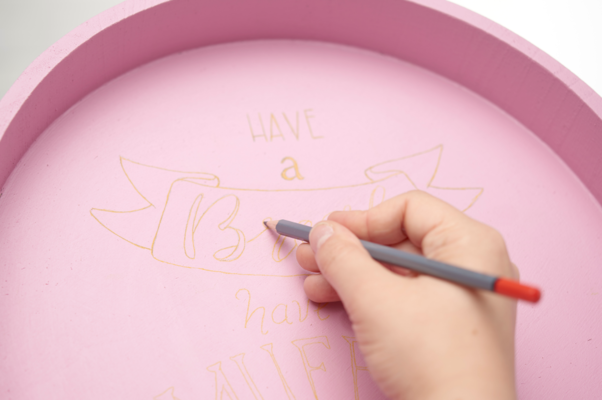 Handlettering Beschriftung