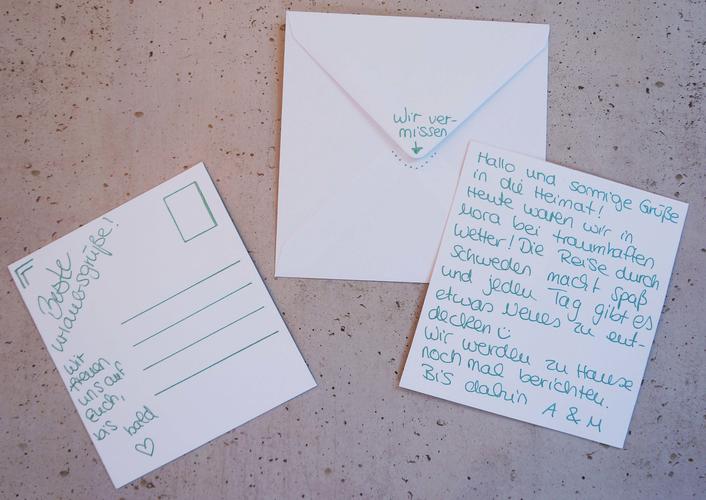 Postkarten selber basteln