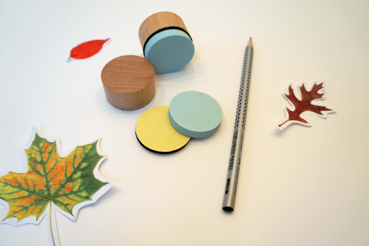 Stempel f&uuml;r den Herbst selber schnitzen