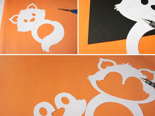 Fuchs Laterne: Einzelteile vorbereiten Kostenlose Anleitung für eine Laterne