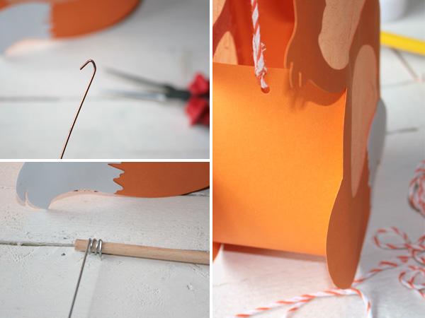 Fuchs Laterne: Den Fuchs einsatzbereit machen Laternenset einfach selber basteln. Tolle Fuchs Laterne