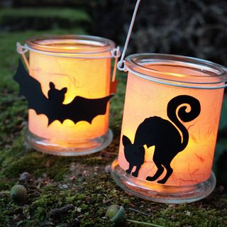Halloween Teelichter selber gestalten