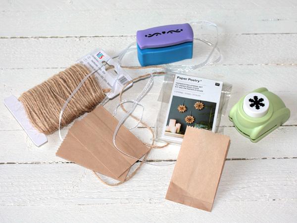 Materialien f&uuml;r Papiert&uuml;ten Sterne