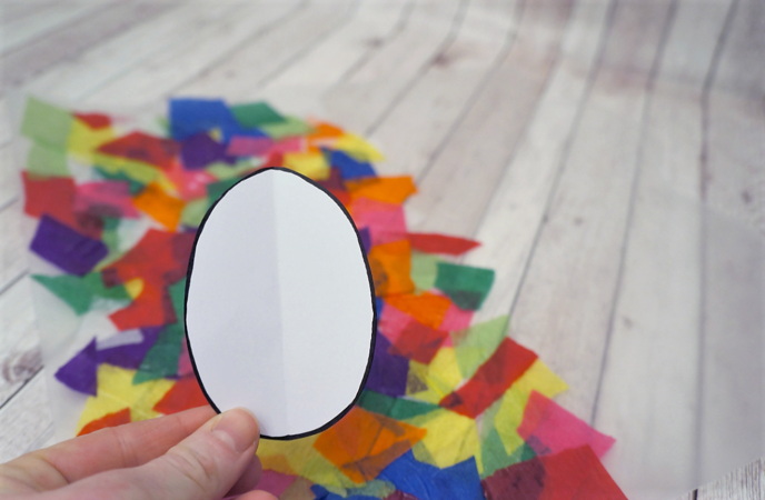 Ostereier für das Fenster: Vorlage