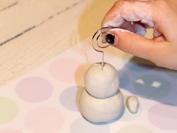 Basteln mit Kindern f&uuml;r Weihnachten. Toller Notizhalter als Weihnachtsgeschenl selber basteln mit Kindern