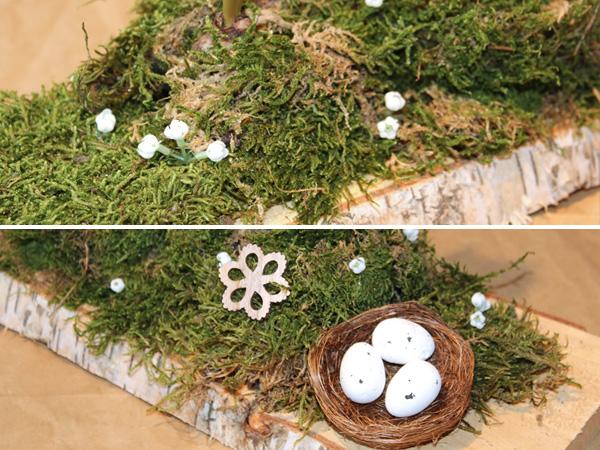 Frühlingsgesteck: Gesteck dekorieren