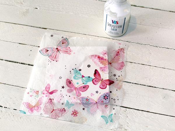 Fliesen selber gießen und gestalten mit Serviettentechnik