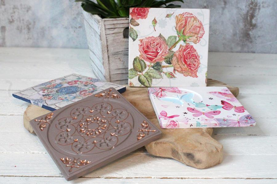 Anleitung zum Fliesen gießen und gestalten.