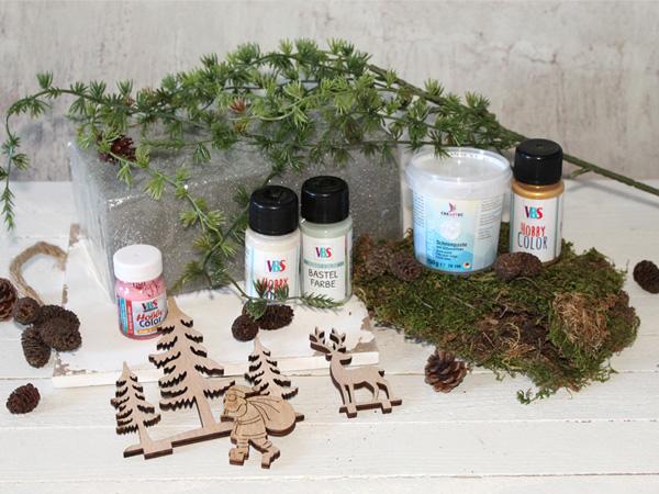 Weihnachtsgesteck selber basteln