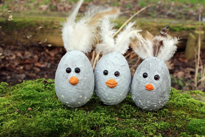 Küken in Betonoptik aus Styroporeiern_Ergebnis_Mood