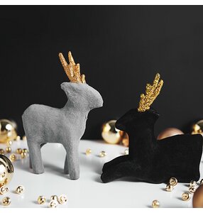 Rentier mit Flockpulver gestalten