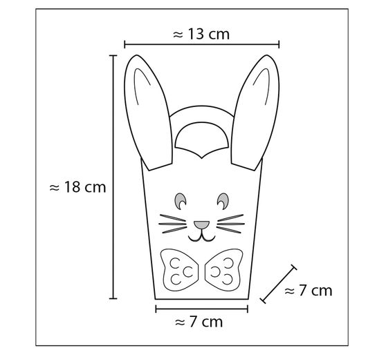 Mini torebki "Zajączek wielkanocny"