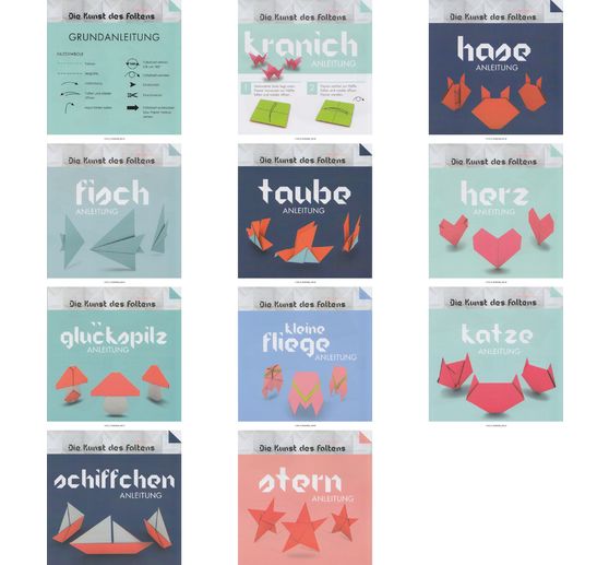 Arkusze do składania origami "Floral" z pudełkiem projektowym