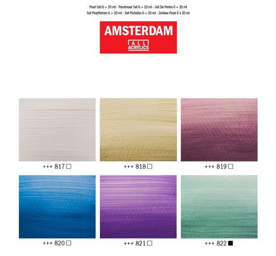 Talens AMSTERDAM Acrylic paint set "Pearlescent"