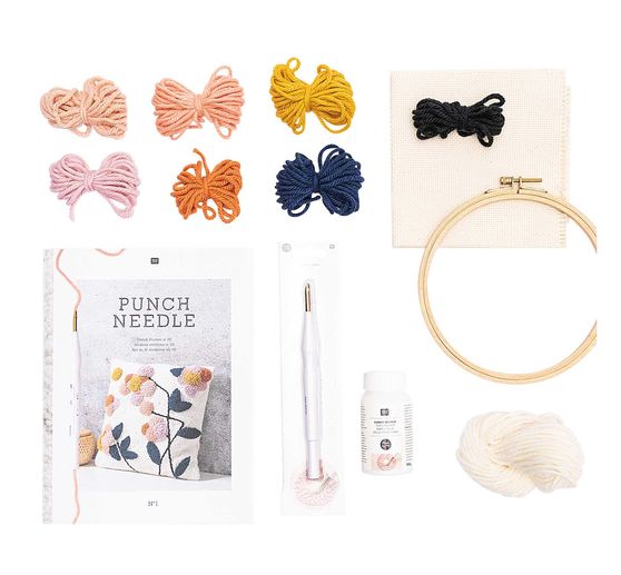 Rico Design Punch Needle Set "Picture Flower"