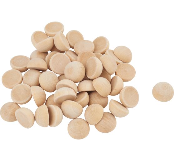 Drewniana półkula VBS "Ø 15 mm", 50 sztuk